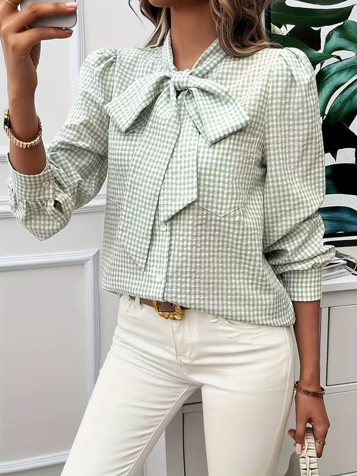 Amisha - Elegant Bow Blouse