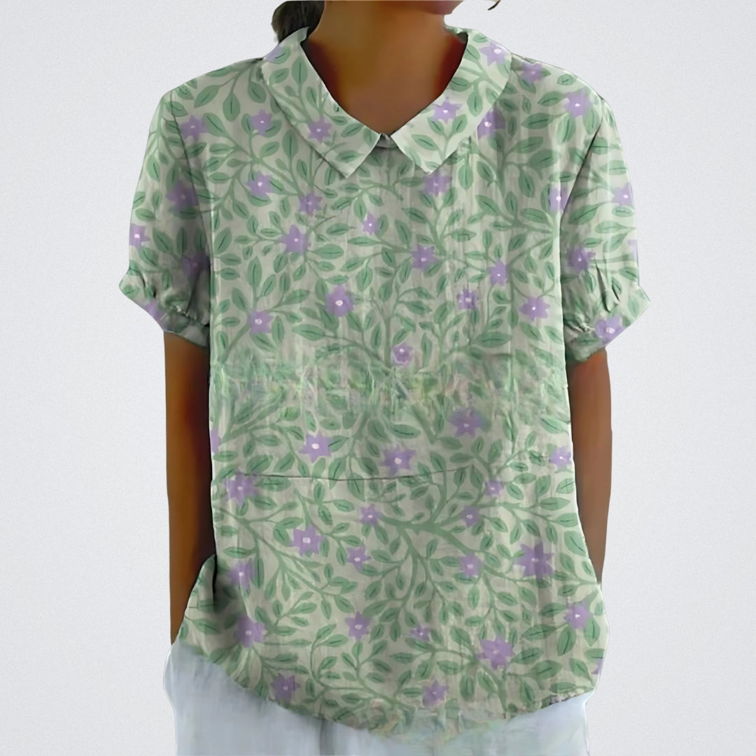 Violet - Airy Floral Blouse