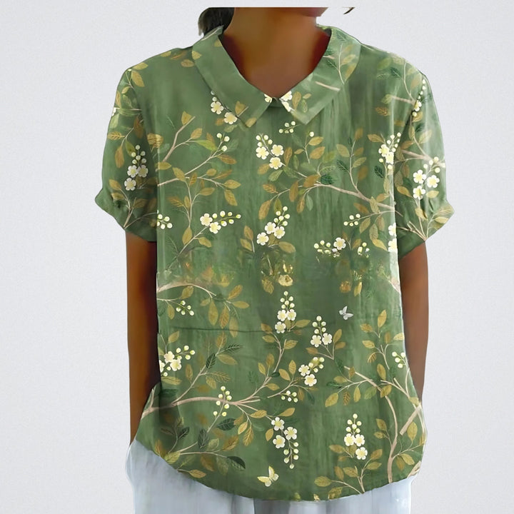 Violet - Airy Floral Blouse