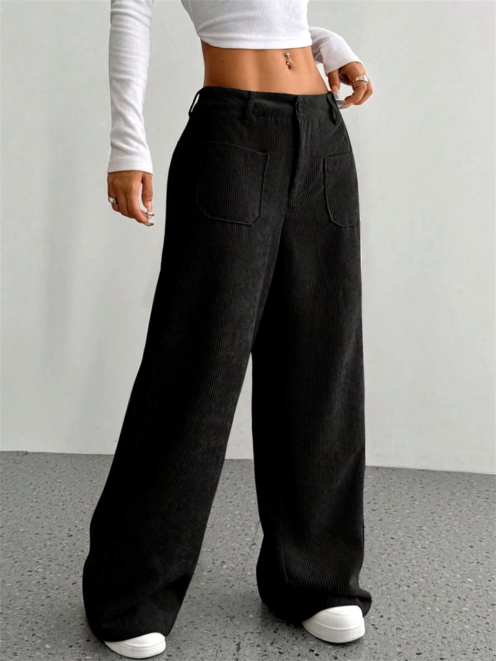 Livie - Wide Leg Corduroy Pants