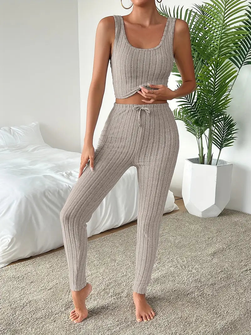 Leah - 3-Piece Ribbed Set