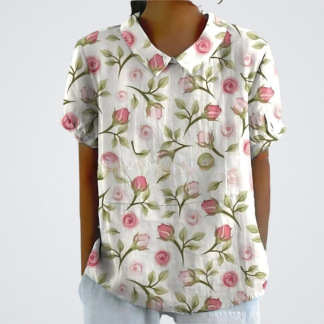 Violet - Airy Floral Blouse