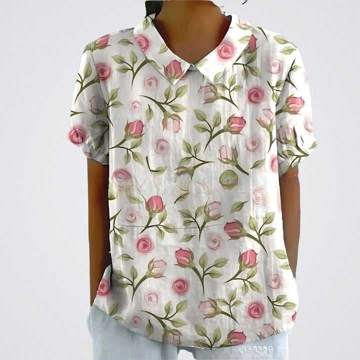 Violet - Airy Floral Blouse