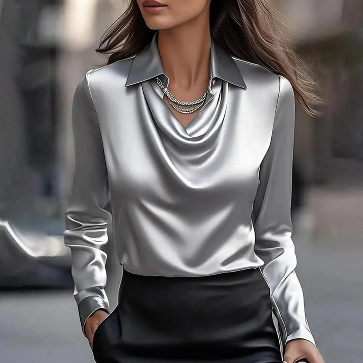 Emma - Silk Satin Blouse