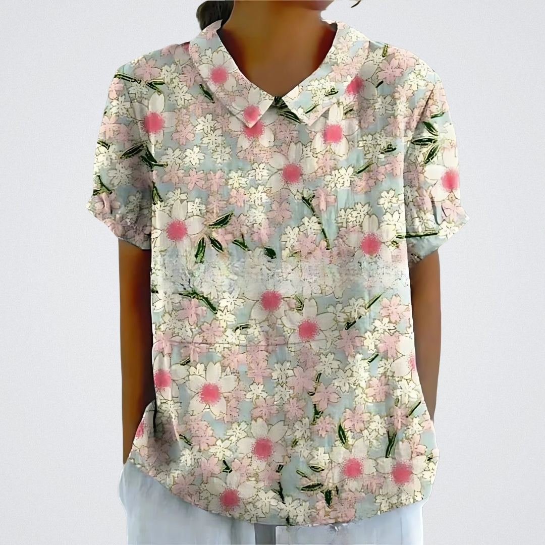 Violet - Airy Floral Blouse