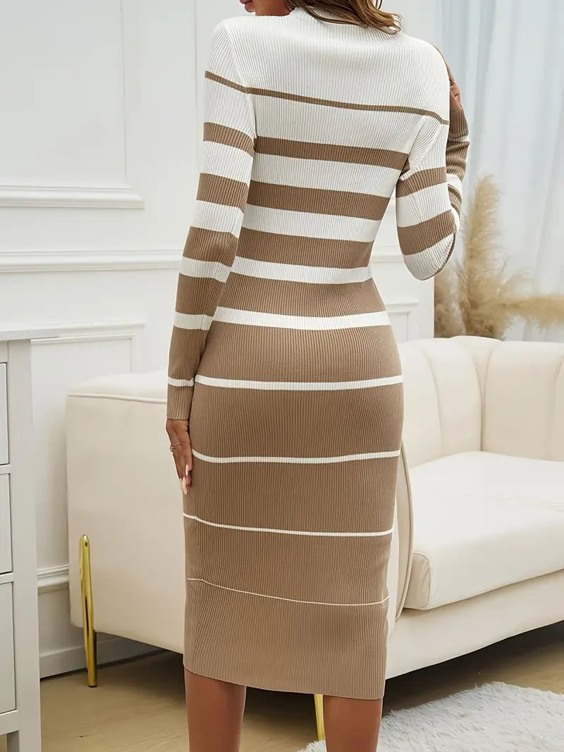 Mia - Striped Bodycon Dress