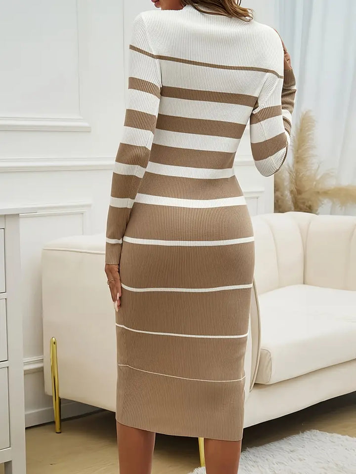 Mia - Striped Bodycon Dress