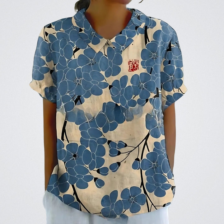 Violet - Airy Floral Blouse
