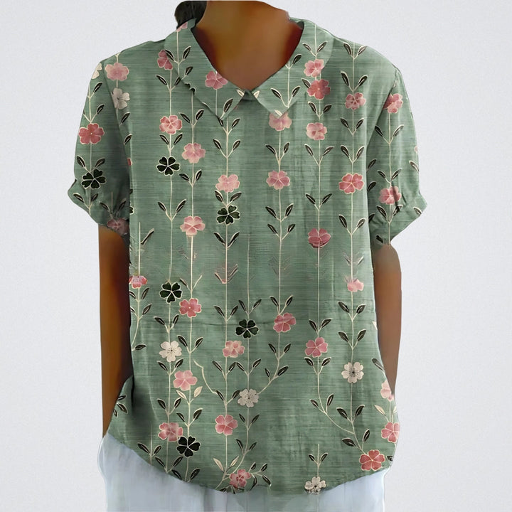 Violet - Airy Floral Blouse
