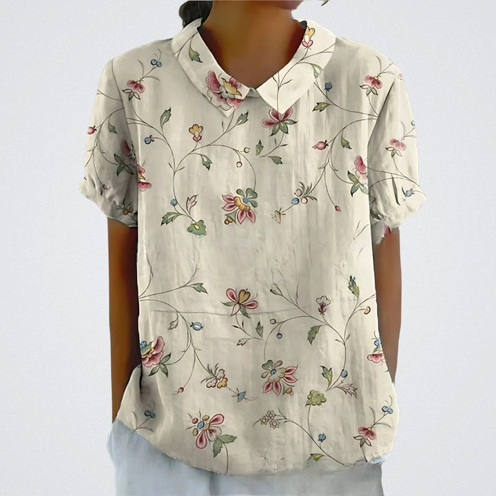 Violet - Airy Floral Blouse