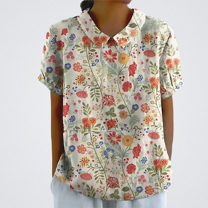 Violet - Airy Floral Blouse