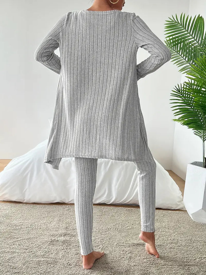 Leah - 3-Piece Ribbed Set
