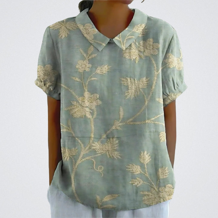 Violet - Airy Floral Blouse