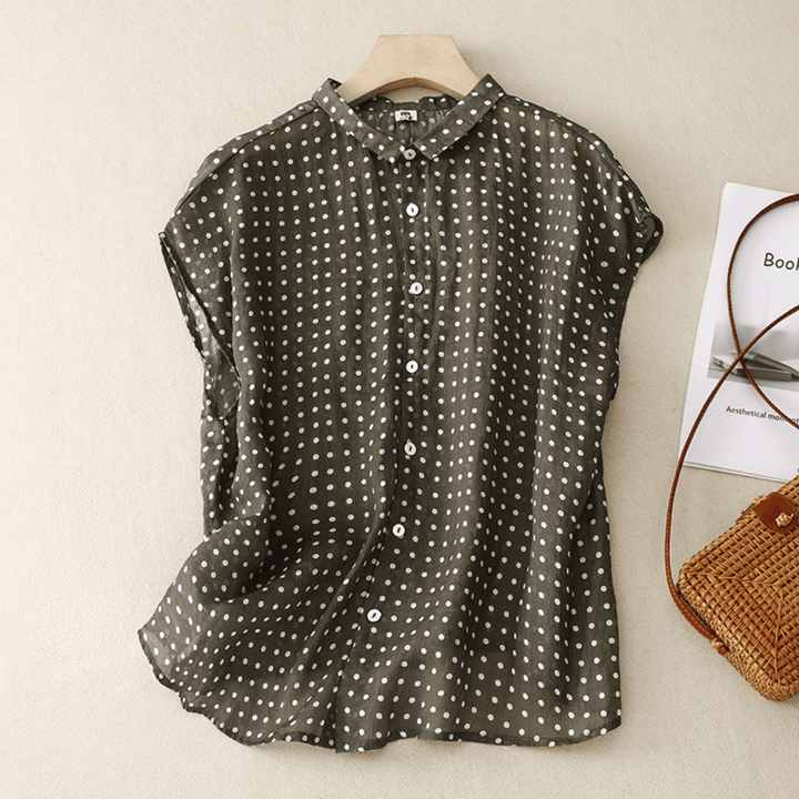 Iria - Vintage Linen Blouse
