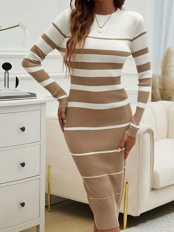 Mia - Striped Bodycon Dress