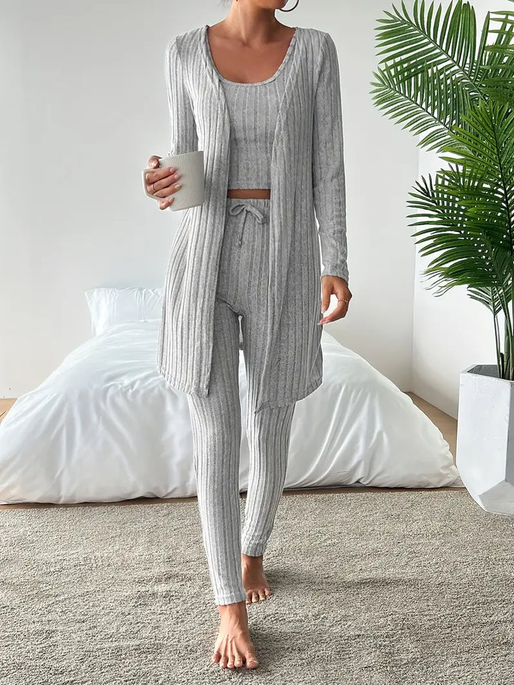 Leah - 3-Piece Ribbed Set