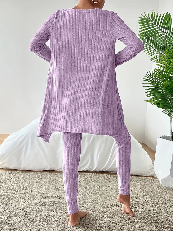Leah - 3-Piece Ribbed Set