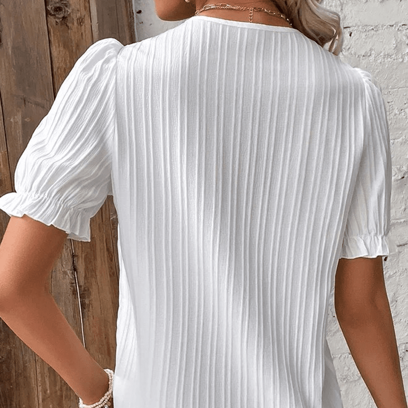 Sophia - Lace Trim Shirt