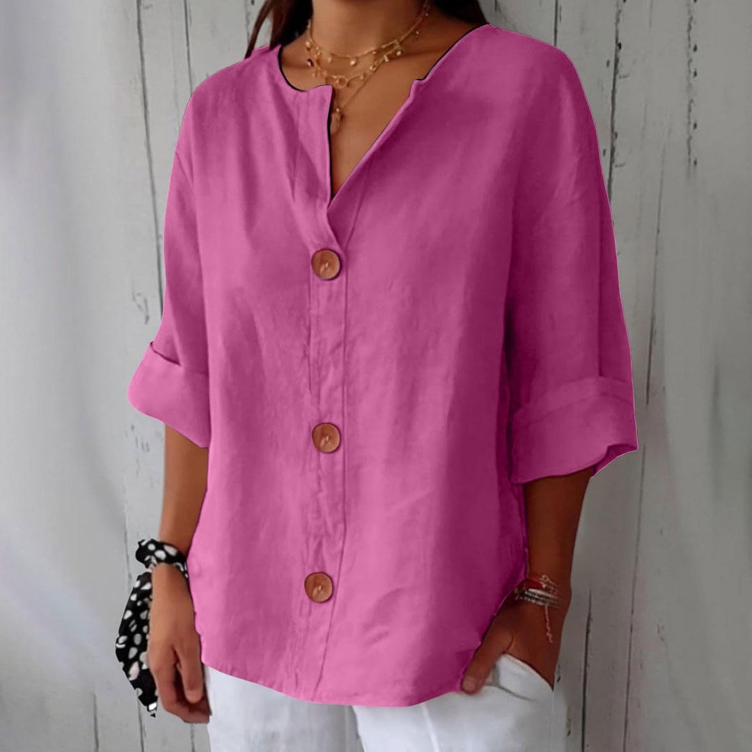 Clair - Coastal Linen Blouse