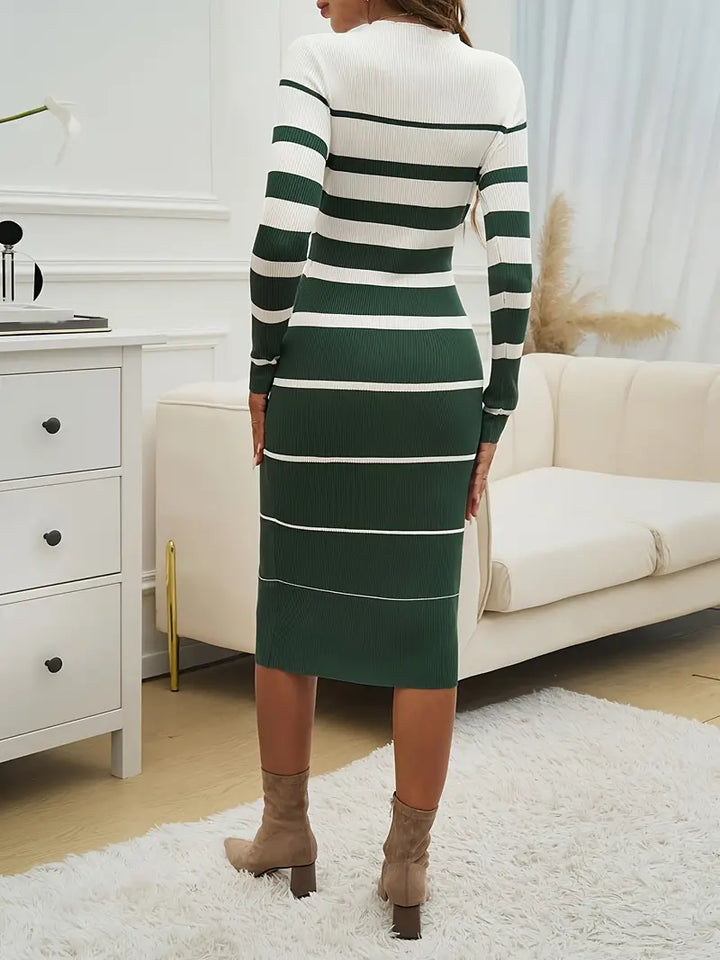 Mia - Striped Bodycon Dress