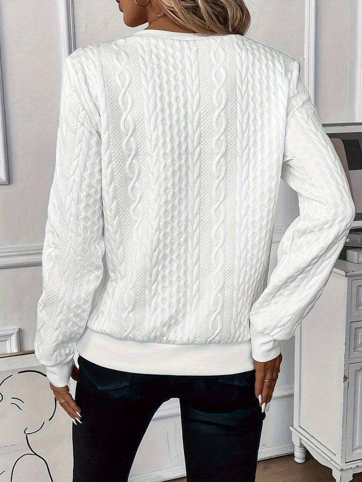 Sasha - Textured Quarter-Zip