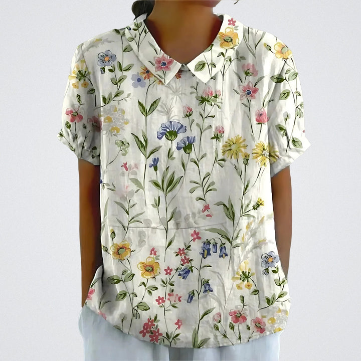 Violet - Airy Floral Blouse