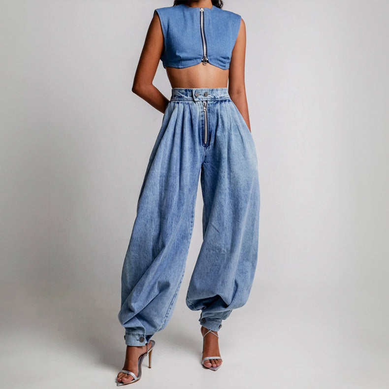 Wren - Denim Balloon Jeans