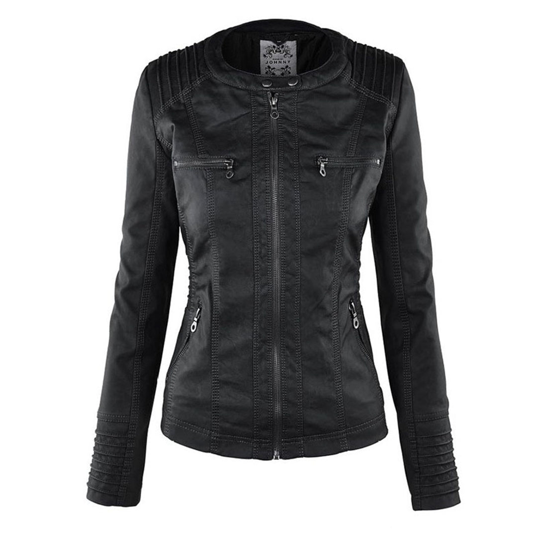 Monica - Elegant Leather Jacket