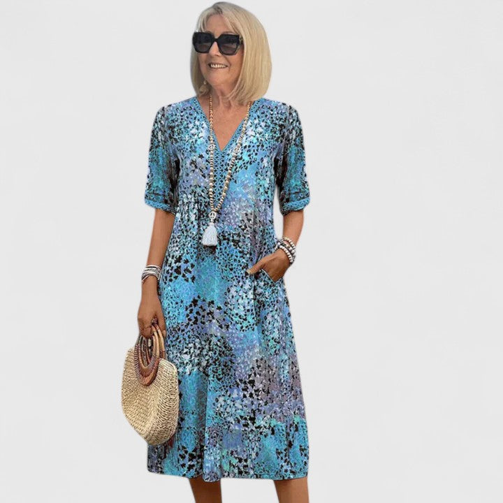 Relza - Elegant Midi Dress