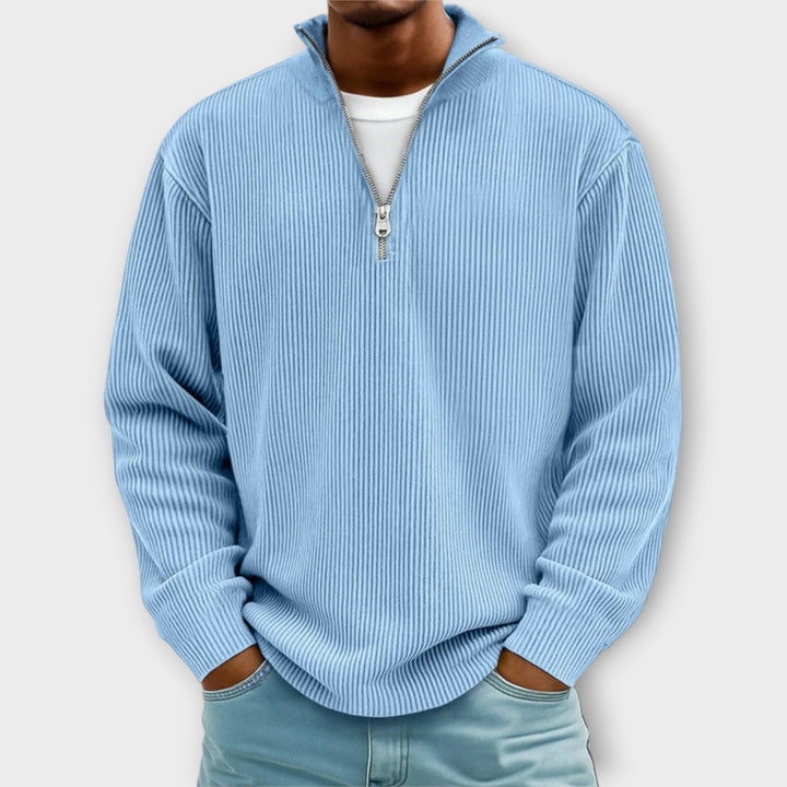 Matthias - Classy Corduroy Zip-Sweater
