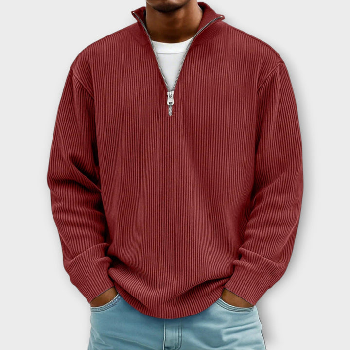 Matthias - Classy Corduroy Zip-Sweater