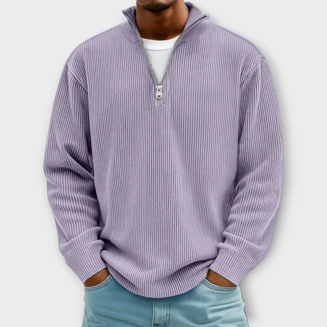 Matthias - Classy Corduroy Zip-Sweater