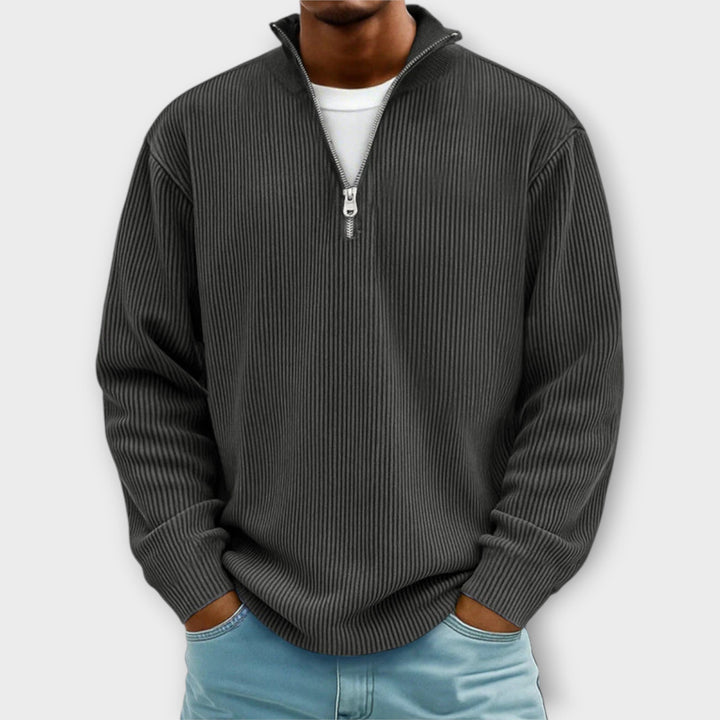 Matthias - Classy Corduroy Zip-Sweater