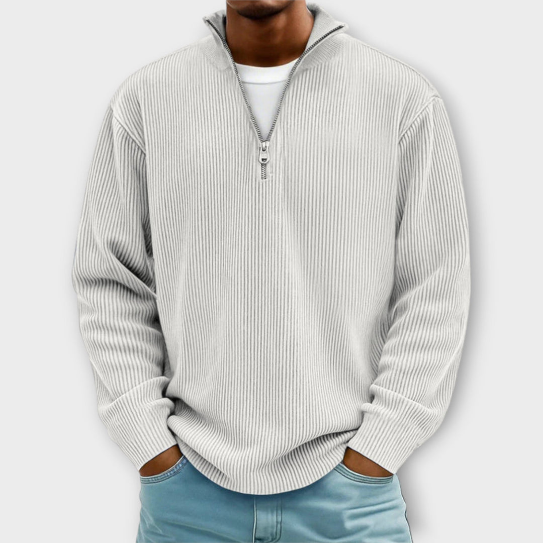 Matthias - Classy Corduroy Zip-Sweater
