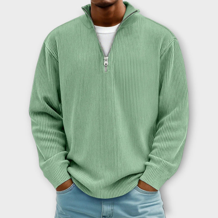 Matthias - Classy Corduroy Zip-Sweater