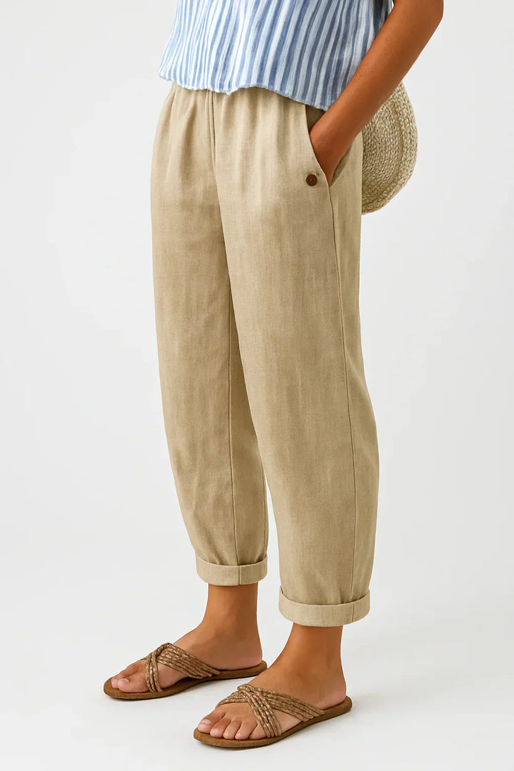 Sammy - Blended Linen Pants
