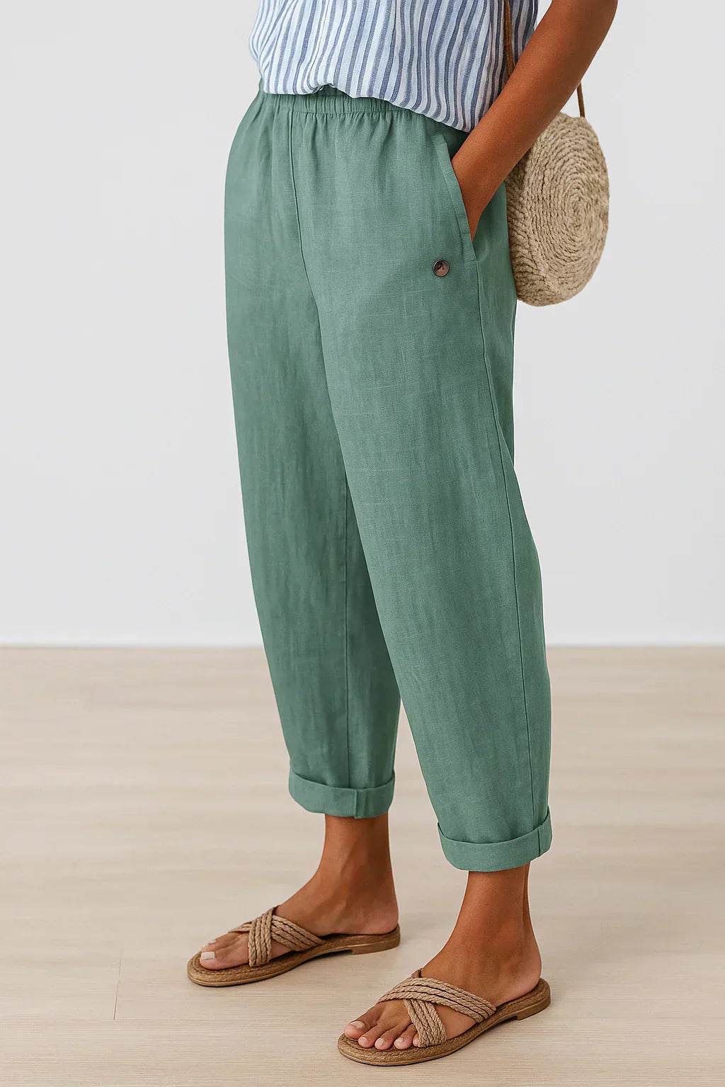 Sammy - Blended Linen Pants