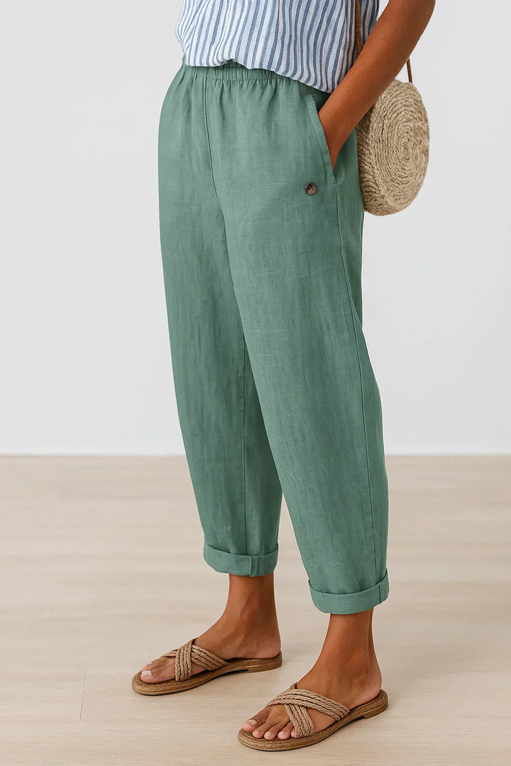 Sammy - Blended Linen Pants