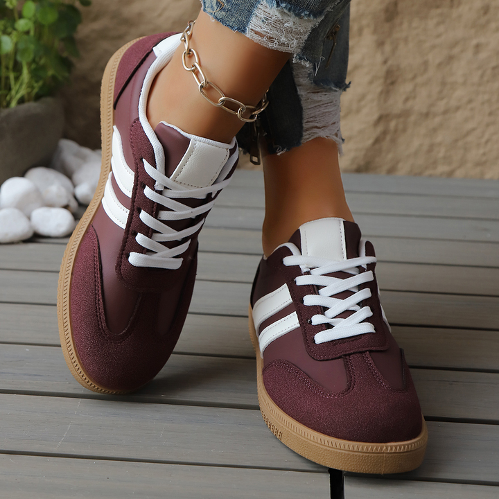 Juno - Suede & Leather Retro Sneakers