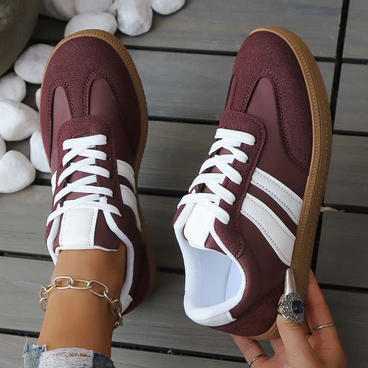 Juno - Suede & Leather Retro Sneakers