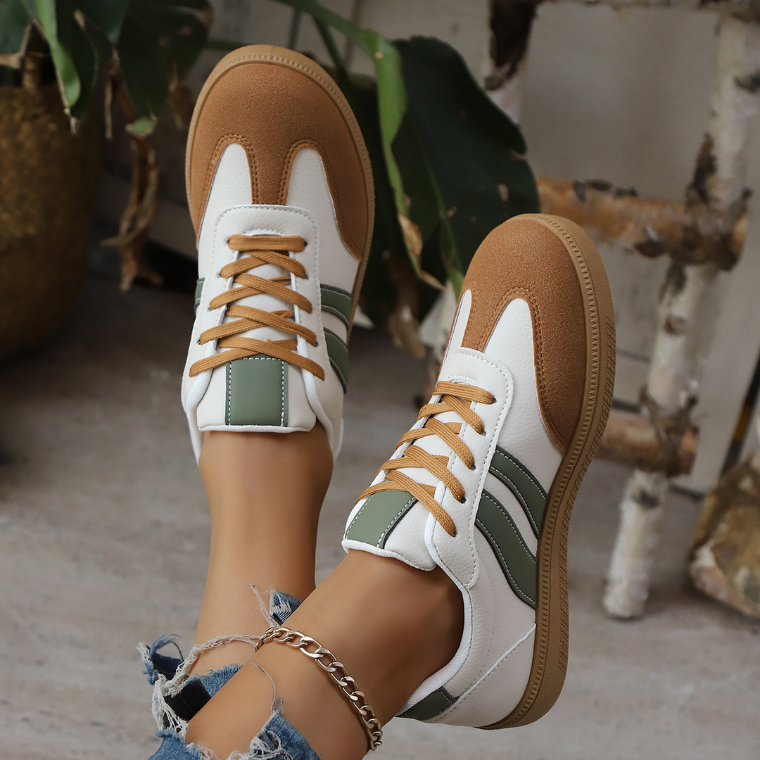 Juno - Suede & Leather Retro Sneakers
