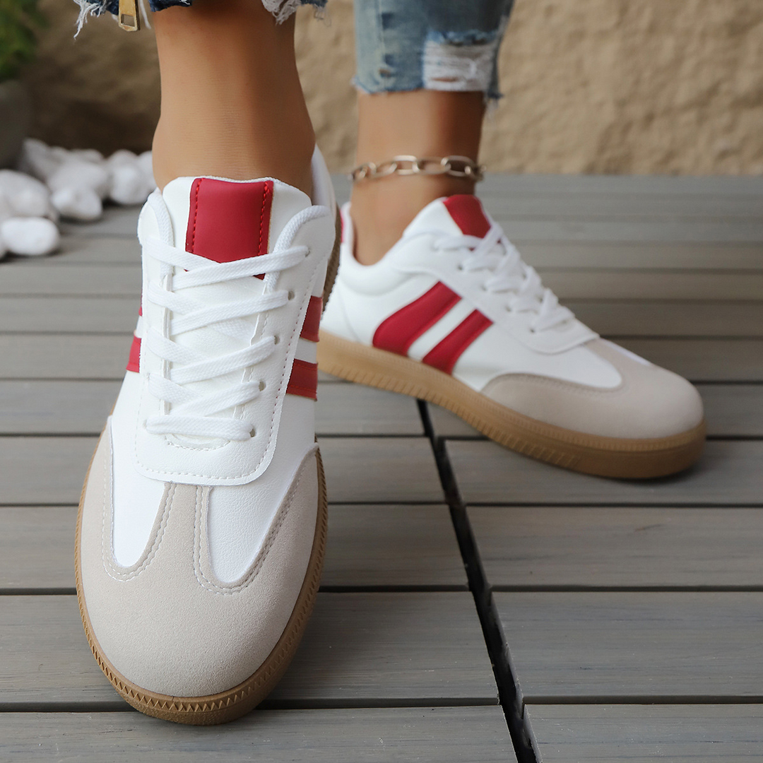 Juno - Suede & Leather Retro Sneakers