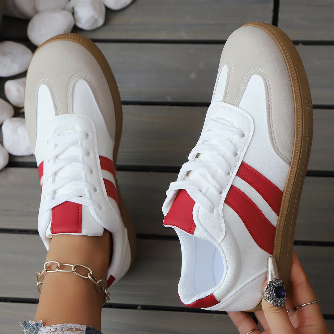 Juno - Suede & Leather Retro Sneakers