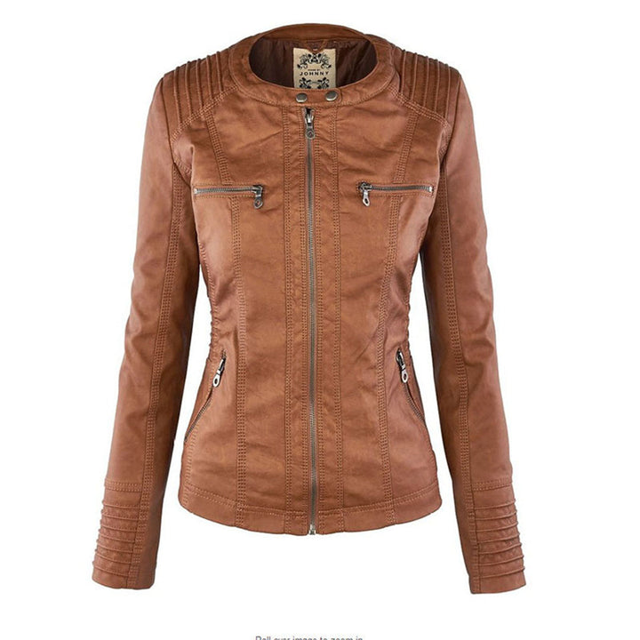 Monica - Elegant Leather Jacket