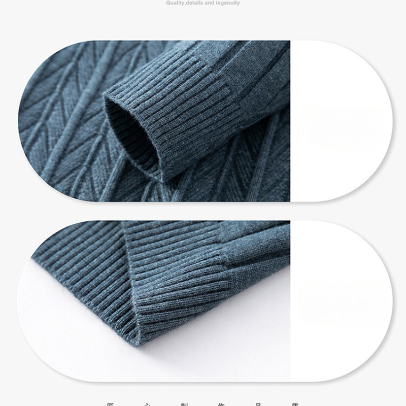 Verna - Ribbed Wool Zip-Pullover