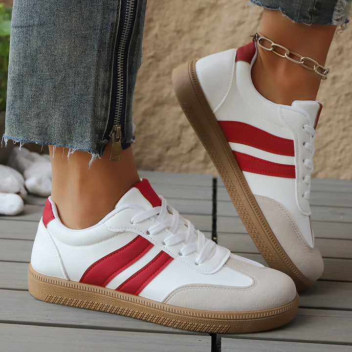 Juno - Suede & Leather Retro Sneakers