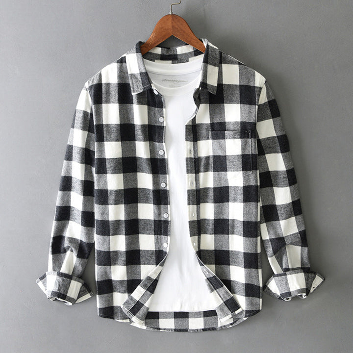 Gus - Blended-Cotton Plaid Shirt