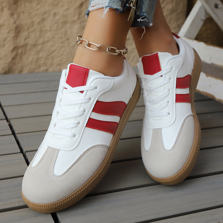 Juno - Suede & Leather Retro Sneakers