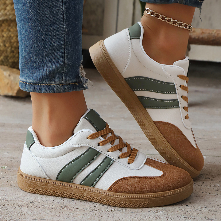Juno - Suede & Leather Retro Sneakers