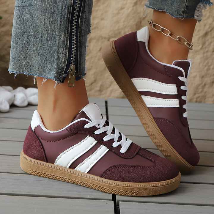 Juno - Suede & Leather Retro Sneakers